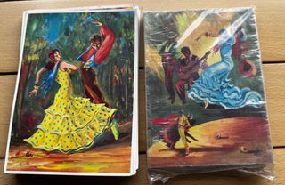 Cuadro Flamenco 10x14,5 cm + Postales