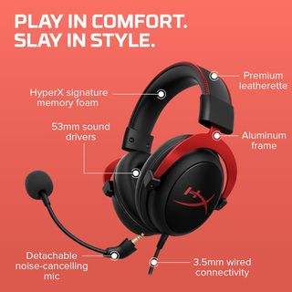 HyperX KHX-HSCP-RD Cloud II - Cascos de Gaming par