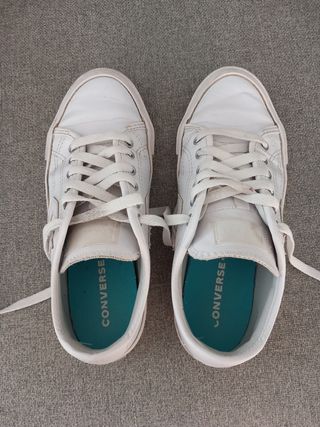 Converse Piel Blancas Talla 36