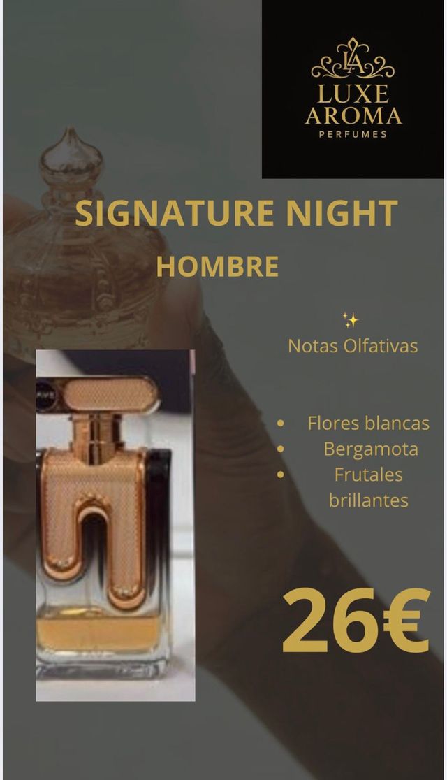 Perfume Luxe Aroma Signature Night Hombre