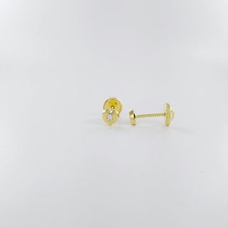 Pendientes Oro 18K Diamante Corazón