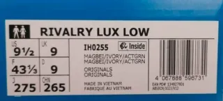 Adidas Rivalry Lux Talla talla 43 1/3