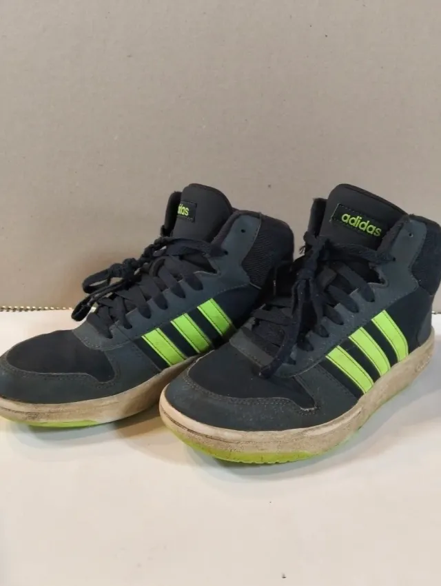 Zapatillas Adidas Hoops Talla 38.5 Gris/Verde