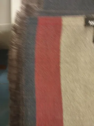 Bufanda Antonio Miro rayas marron y rojo