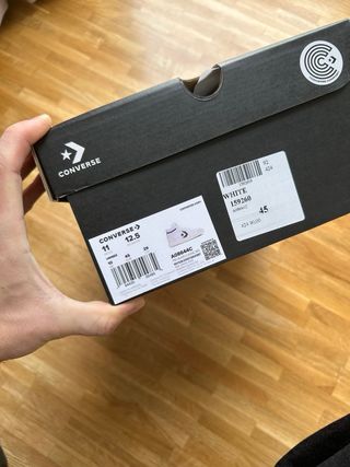 Converse Piel Blanco y Negro