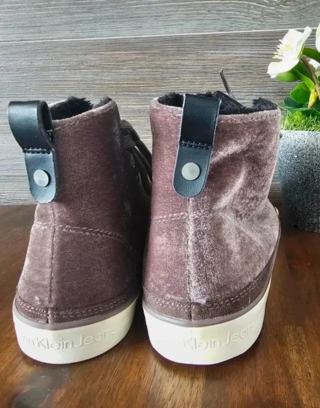 Zapatillas Calvin Klein Jeans altas marrones