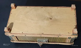 Baúl cofre joyero antiguo pequeño decorativo