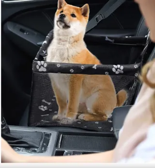 Transportín Perro Asiento Coche Pequeño/Mediano