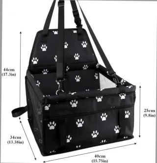 Transportín Perro Asiento Coche Pequeño/Mediano