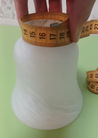 Tulipa de cristal para lámpara