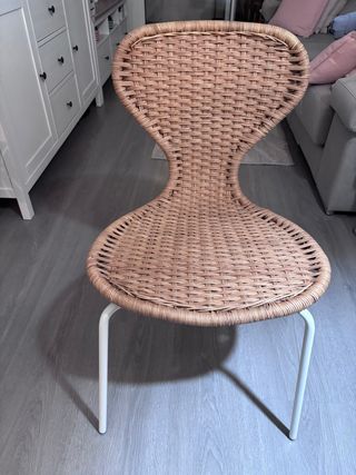 Sillas Ikea Ratán y Metal x 4
