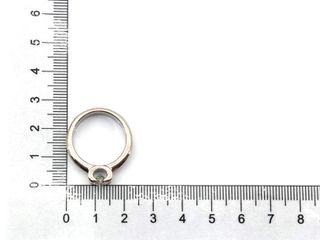 sortija oro 18k con piedra con diamante