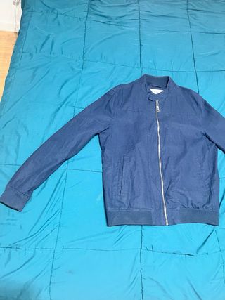 Chaqueta bomber azul