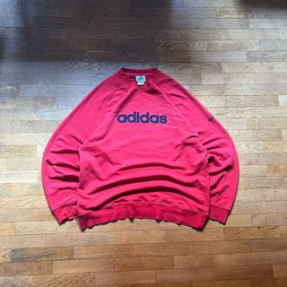 Hoodie vintage adidas embroidered logo 90’s Y2K