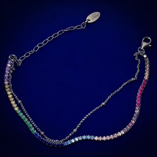 Pulsera Lotus Silver Multicolor Plata Mujer