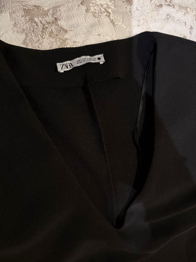Vestido Zara Negro Talla S
