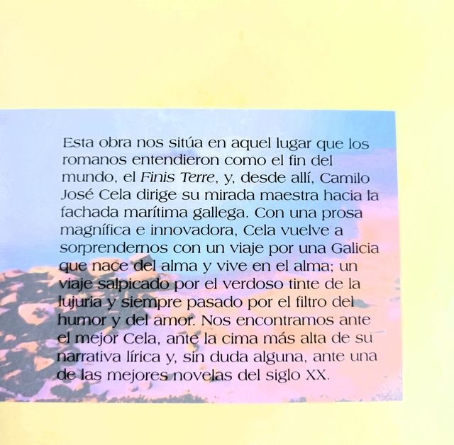 Madera de Boj, Cela (Premio Nobel Literatura 1989)