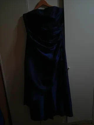 Vestido fiesta SANTIAGO SÁNCHEZ azul talla 46
