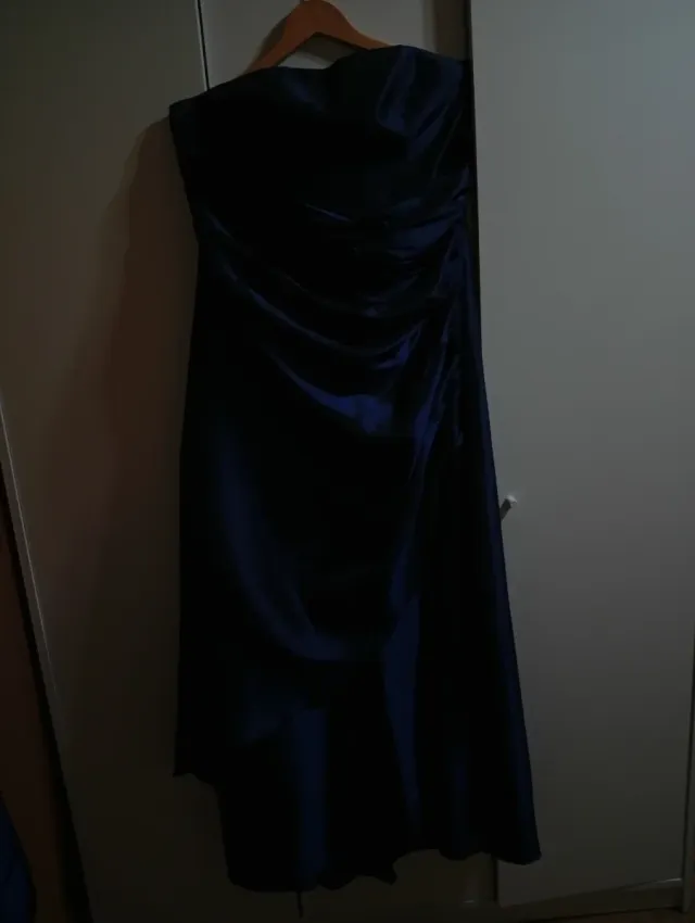 Vestido fiesta SANTIAGO SÁNCHEZ azul talla 46