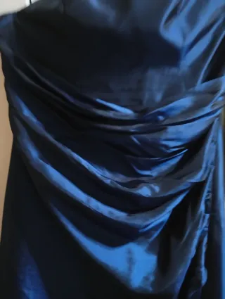 Vestido fiesta SANTIAGO SÁNCHEZ azul talla 46