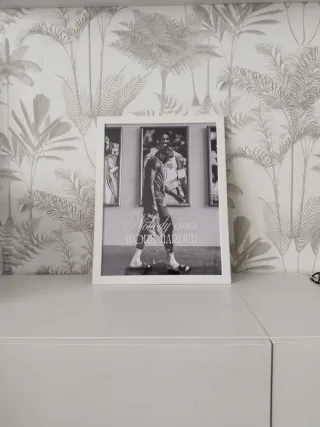 Lebron james Cuadro Decorativo Blanco y Negro