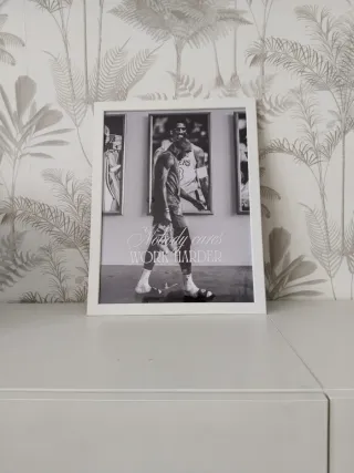 Lebron james Cuadro Decorativo Blanco y Negro
