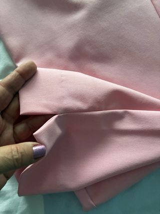 Traje de chaqueta rosa Zara Talla S