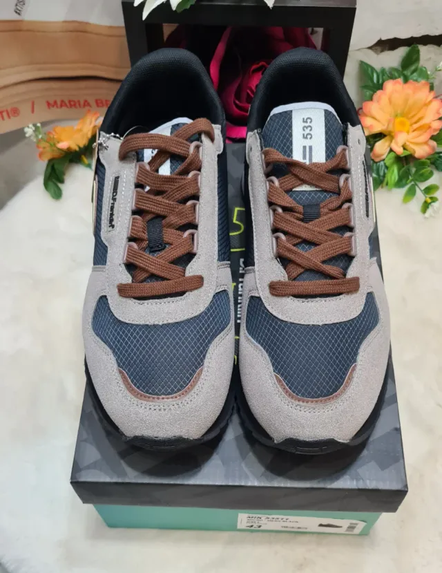 Zapatillas D.Franklin Casual Caballero Negro Gris