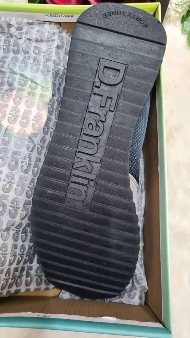 Zapatillas D.Franklin Casual Caballero Negro Gris