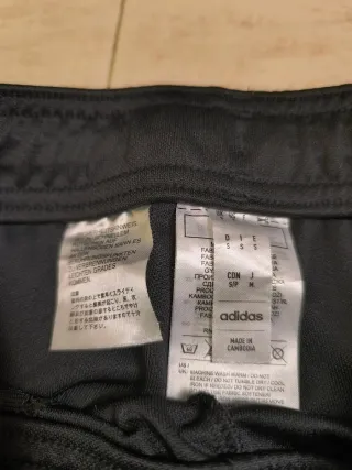 Pantalón chándal Adidas negro y rosa
