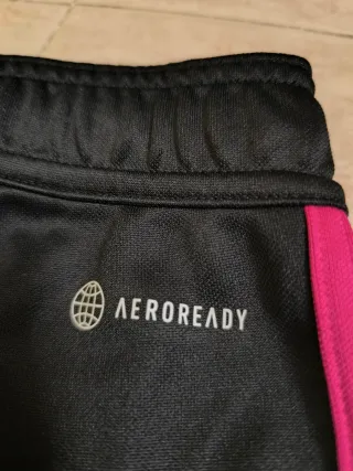 Pantalón chándal Adidas negro y rosa