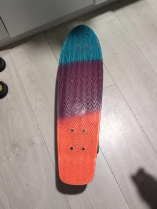 Patinete Oxelo degradado naranja/morado/azul
