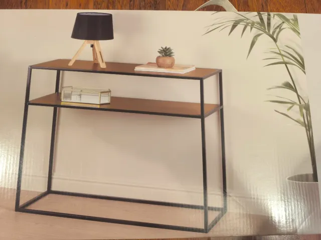 Mobile ingresso in legno e metallo