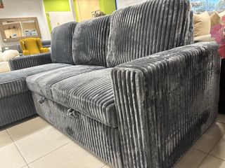 Chaiselongue Cama Arcón Reversible Gris