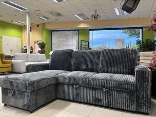 Chaiselongue Cama Arcón Reversible Gris