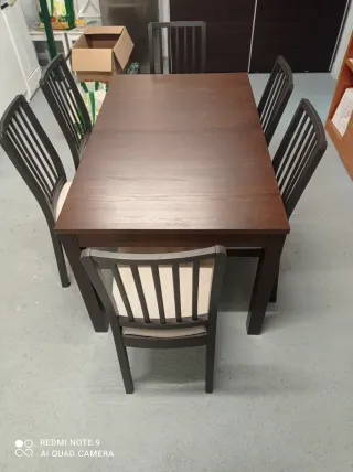 "Oferta "Mesa de comedor con 6 sillas