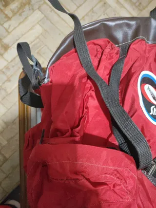 Mochila Vintage Altus Roja y Marrón