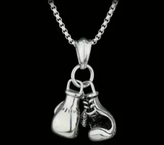 Cadena con colgante guantes boxeo