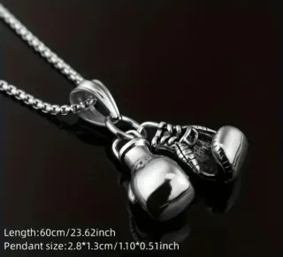 Cadena con colgante guantes boxeo