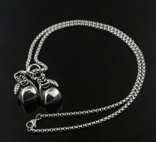 Cadena con colgante guantes boxeo