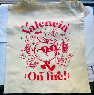 Bolso de tela Valencia On fire!