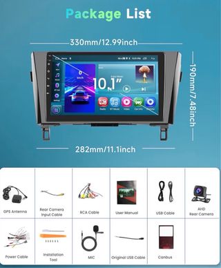 Radio pantalla Android, Nissan Qashqai X-Trail