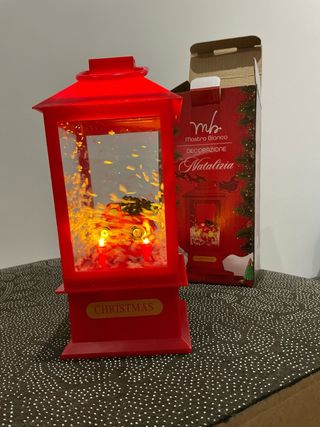 Lanterna Natalizia Mastro Bianco Rossa