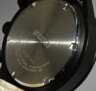 Reloj Seiko 8T63-00P0 Carbon Negro/Dorado