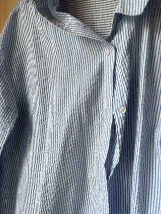 Camisa rayas azul y blanco