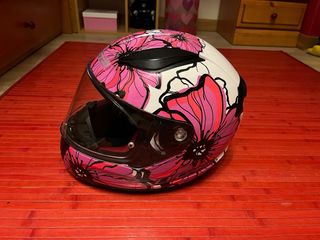 Casco Moto LS2 Rosa Mariposa