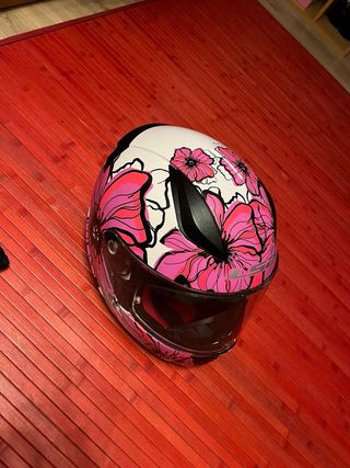 Casco Moto LS2 Rosa Mariposa
