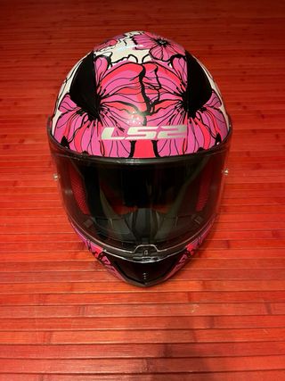 Casco Moto LS2 Rosa Mariposa