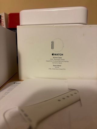 Apple Watch 42mm Plata + 2 Correas