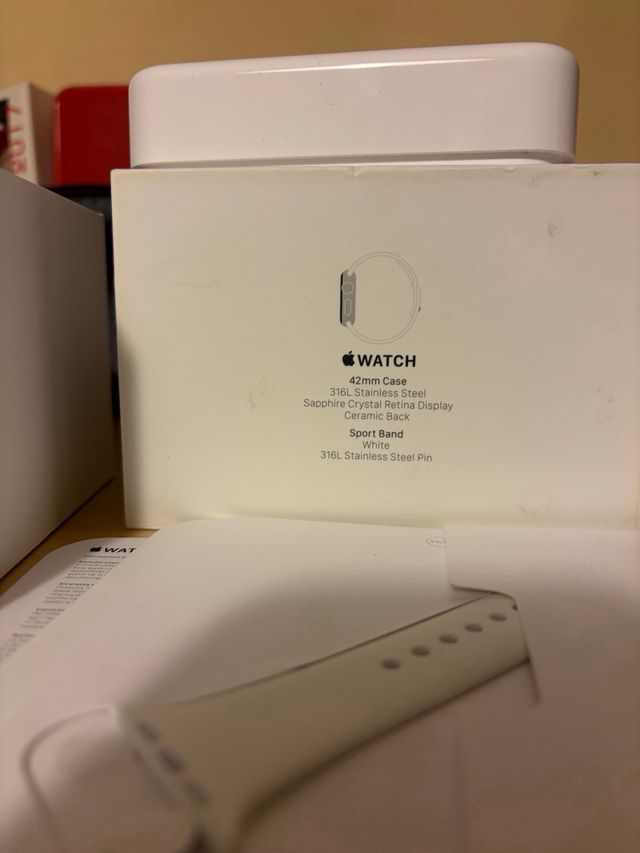 Apple Watch 42mm Plata + 2 Correas